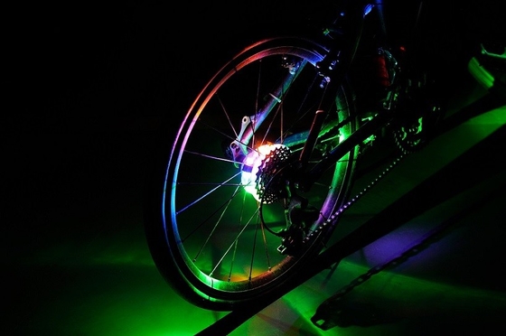 3 R44 Pil Programlanabilir Bisiklet Tekerlek Işıkları 9.5x1.8cm